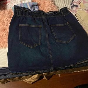 Dark wash skirts